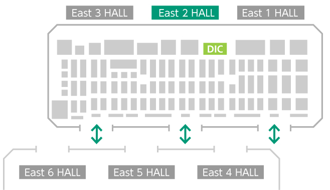 TOKYO PACK2024 DIC Exhibition MAP East Hall 2