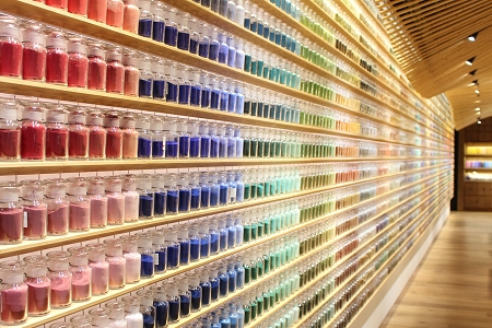 DIC pigments display at PIGMENT TOKYO (Tennozu, Tokyo)