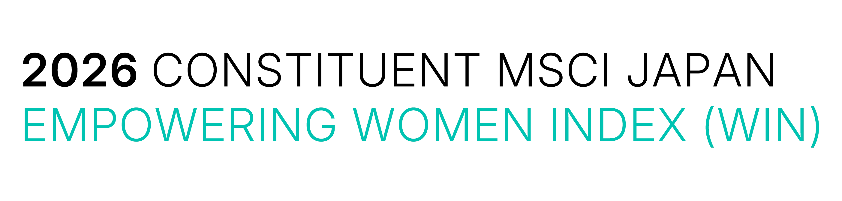 2026 Constituent MSCI Japan Empowering Women Index (WIN)