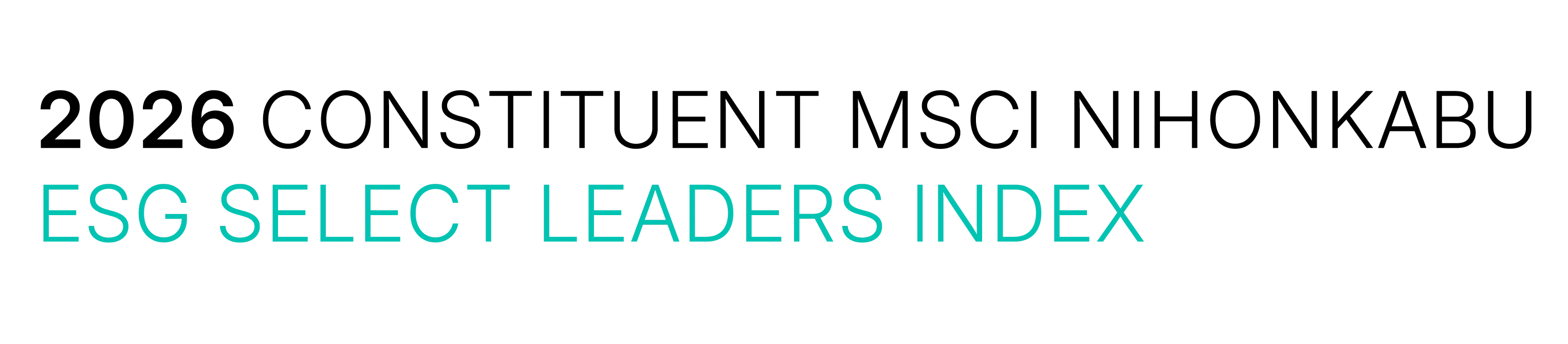 2026 Constituent MSCI Nihonkabu ESG Select Leaders Index