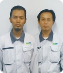 PT.DIC Graphics（インドネシア） マネージャー LT Gan スーパーバイザー Suhaimi Moin