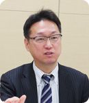Manager in charge of efficiency,Production Management Department Kazuo Kawaguchi