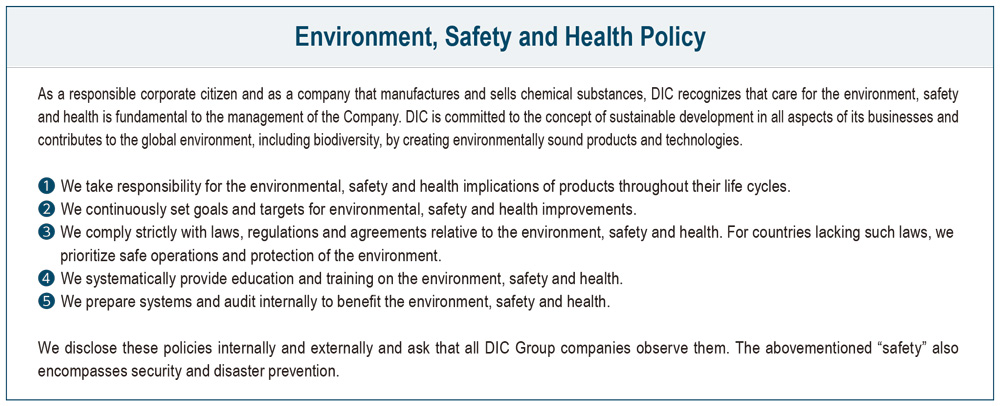 Environment, Safety and Health Policy