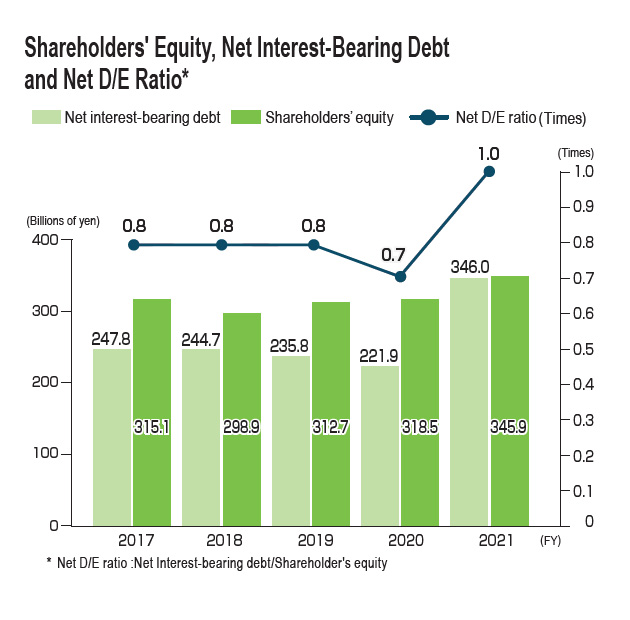Shareholders' Equity, Net Interest-Bearing Debt and Net D/E Ratio*