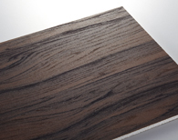 Non-flammable “DIC Funen WO” decorative board expresses the texture and warmth of natural wood