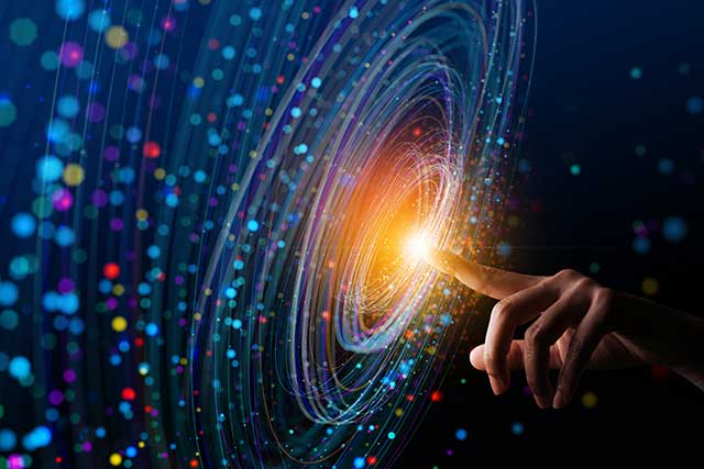 テクノロジーを想起させるビジュアル