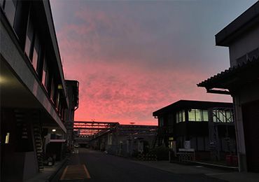 千葉工場　終業後、帰り道にふと空を見るととても綺麗だったので思わずパシャリ。
