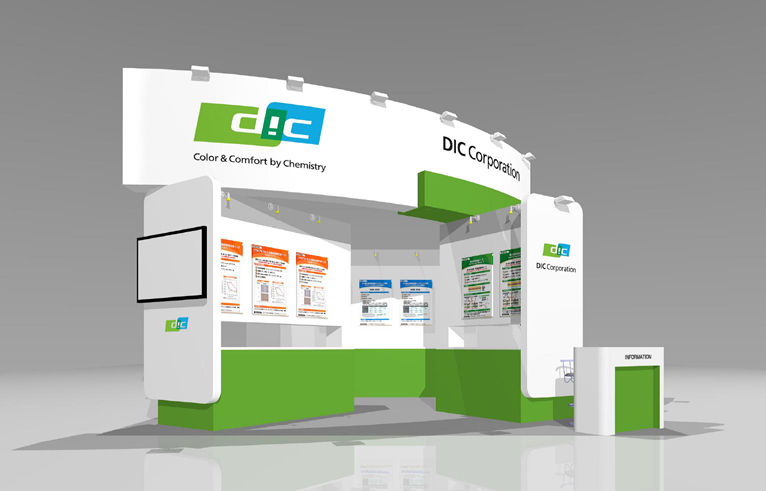 Artist’s conception of DIC’s booth at Touch Taiwan 2015