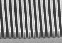 Example of a fine pattern formed with NIL process DIC’s newly developed resin