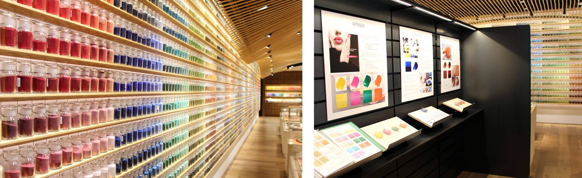 DIC pigments display at PIGMENT TOKYO (Tennozu, Tokyo)