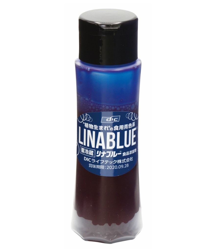 植物由来の食品用天然系青色素 『リナブルー®』 液体小容量タイプ