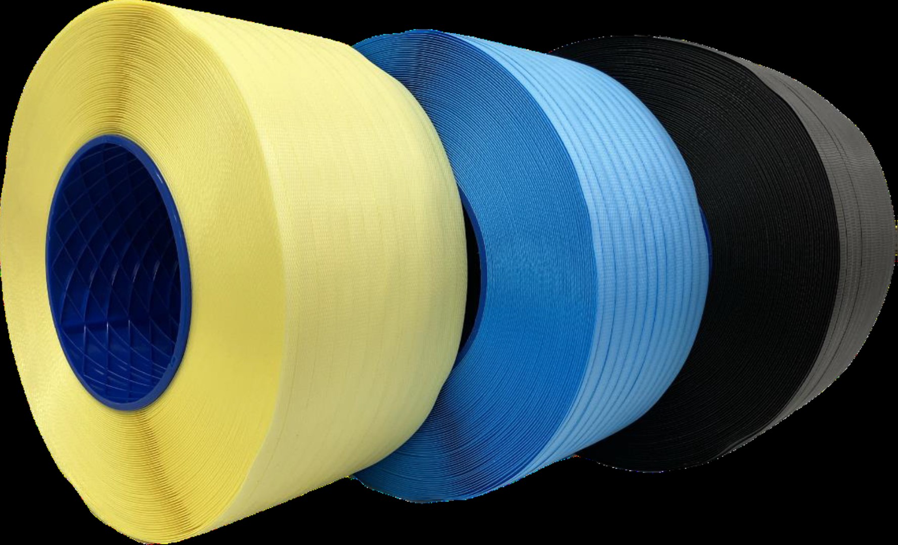 廃棄軟包装フィルムを再資源化した着色自在の原料が梱包用バンド・仮設