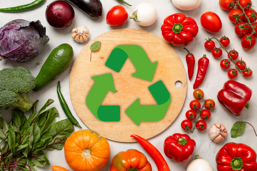 Products that contribute to food loss reduction and recycling